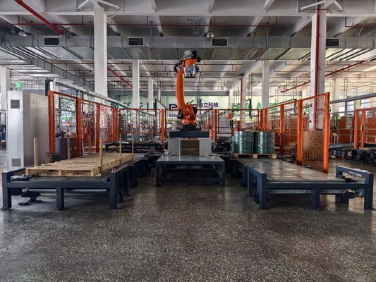 180kg Load Automatic Palletizing System High Capacity 480V Robotic Palletizing Solutions