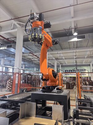 3200mm Automatic Palletizing System High Productivity LDPE Palletizing Robot Arm