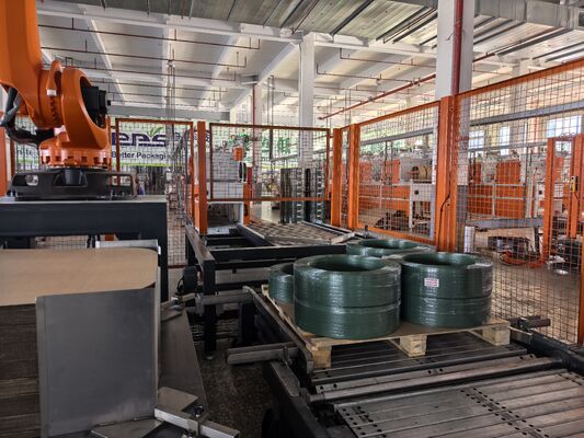 CE ISO Automatic Palletizing System High Productivity 480V Palletizing Solutions